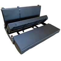 Sièges canapé-lit monospace caravane en cuir 3 places personnalisés avec design luxueux