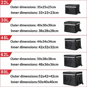 Scatola Isolante Pieghevole Portatile in PVC Personalizzabile con Logo, Durevole, Speciale per Ciclisti di Bici Elettriche e Consegne a Domicilio - Product Image 3