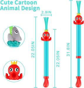 Su tabancası f Wiggle tüpler havuzu oyuncaklar için yürümeye başlayan yaz süper sağanak yüzme havuzu için - Product Image 2