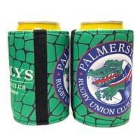 Porte-canettes isotherme en néoprène avec logo personnalisé, coutures en zig-zag et base en caoutchouc - Étanche et thermique 12oz/375ml/330ml