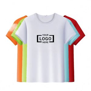 เสื้อยืดโพลีเอสเตอร์ DIY 160gsm สำหรับองค์กร เสื้อยืดโปรโมชั่นสีขาวล้วนสำหรับทุกเพศ - Product Image 1