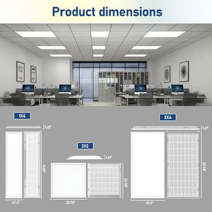 <span class=keywords><strong>Panel</strong></span> de Luz <span class=keywords><strong>LED</strong></span> Comercial de 15W-72W 1X4 2X2 2X4 ETL DLC en Existencia en EE. UU. para Oficina, Escuela, Fábrica - Product Image 3
