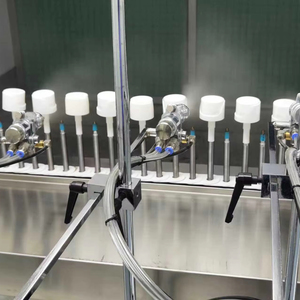 Línea de Recubrimiento UV Totalmente Automática <span class=keywords><strong>con</strong></span> Cabina de Polvo para Tapas de Botellas Cosméticas, Envases de Perfume de Lujo - Product Image 1