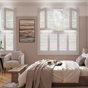 PVC louver trồng cửa chớp số lượng lớn trực tiếp trượt màn trập Rèm <span class=keywords><strong>Shades</strong></span> cửa chớp - Product Image 2