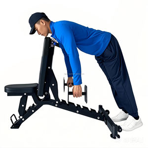 <span class=keywords><strong>Banc</strong></span> de musculation inclinable multifonctionnel VIGFIT pour exercices de fitness et entraînement commercial, avec haltères et fonction preacher <span class=keywords><strong>curl</strong></span> - Product Image 2