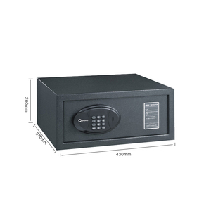OBT-2043MB Basics Electronic Digital Steel <b>Security</b> Safe Home Office Hotel Money Cash Safe <b>Box</b> With Two Keys Password - Product Image 3