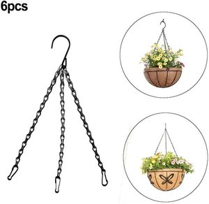 อุปกรณ์ทำสวนขายดี ทนทาน ตะกร้าแขวนกระถางต้นไม้ 3 จุด พร้อมตะขอ - Product Image 4