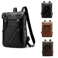 Sac à dos cylindrique rétro en cuir PU pour homme, sac de voyage de haute qualité, design luxueux, imperméable, pour ordinateur portable