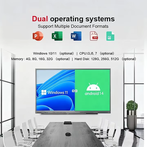 Tableau blanc interactif intelligent 75 pouces, écran LCD 4K HD <span class=keywords><strong>avec</strong></span> 40 points tactiles, 4 Go de RAM, 32 Go de stockage, Android/Windows, caméra 48MP - Product Image 4