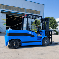 Chariot élévateur électrique à fourche de 1070 mm, batterie 60V/210Ah, pneus pleins, mât à deux étages, équipement de manutention entièrement électrique
