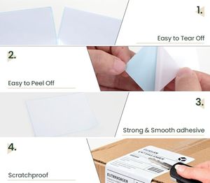 Customized 4x6 <b>Waterproof</b> Oil Resistant Scratch Resistant Logistics E-commerce Packaging Transportation Adhesive <b>Sticker</b> - Product Image 3