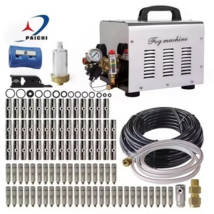 Macchina per Nebulizzazione Automatica ad Alta Pressione 1L Sistema di Nebulizzazione 30M con 20 Ugelli per Raffreddamento Estivo e Irrigazione Esterna - Product Image 1