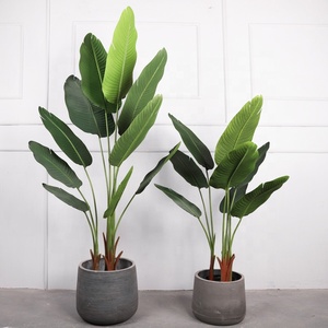 QiHao-macetas de plantas artificiales para decoración del hogar, árbol de plantas artificiales, bonsái, Pájaro de interior - Product Image 5