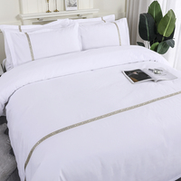 Draps de lit en coton, lot de 4 pièces, vente en gros, draps de lit 5 étoiles, hôtel, ensemble de draps de luxe, coton égyptien