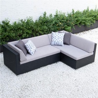 Ensemble de canapés en rotin osier d'extérieur de luxe Design unique pour jardin, patio, salle à manger, cour, meubles de parc d'hôtel