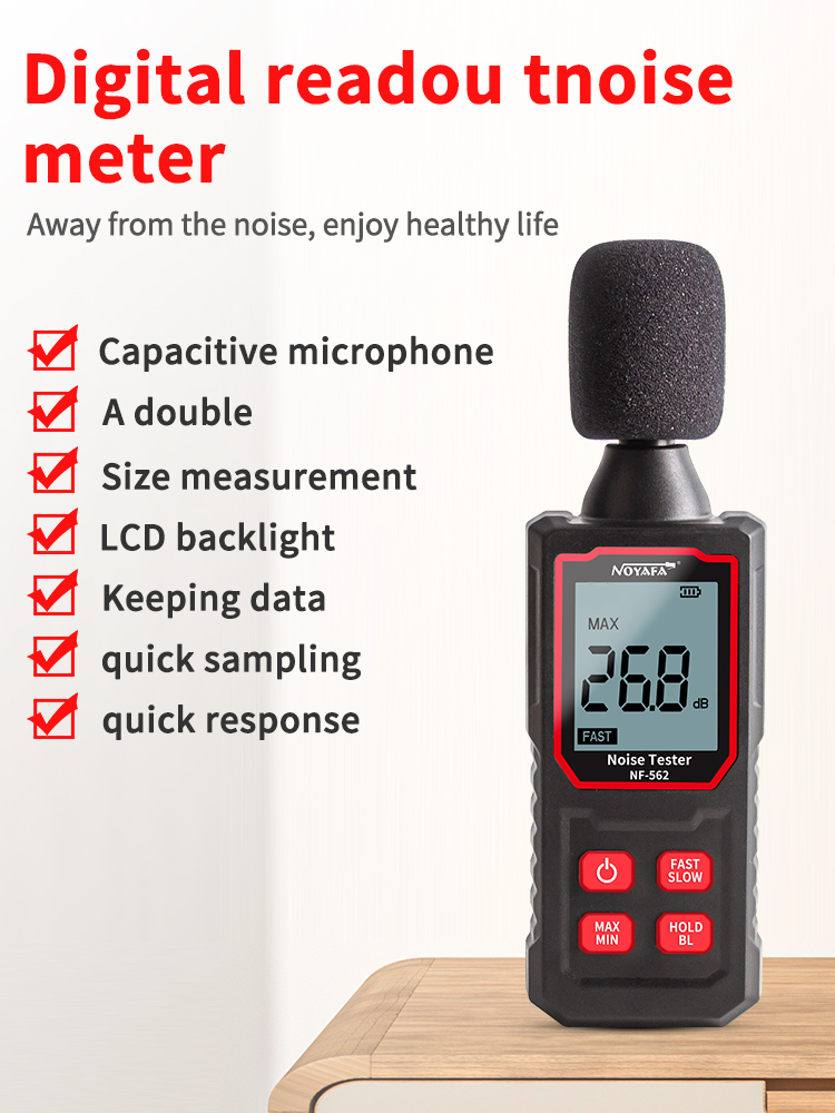 Professional Decibel Noise Meter Measurement 30-130db Digital