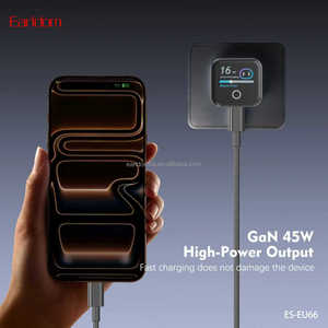 Chargeur mural USB Earldom 45W PD, adaptateur de charge rapide Type-C PC EU66 - Product Image 5
