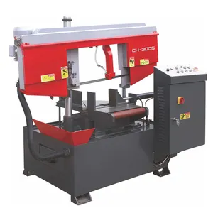 Steel Rod Cutting Band Saw Machine Metal Bandsaw Max Red Blue Marketing Hot CH-300S Metal Band Bandsaw Electric Motor