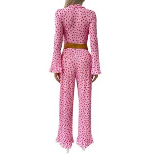 Nuovo <span class=keywords><strong>Pigiama</strong></span> Sexy Europeo e Americano con Scollo Profondo a V e Motivo a Cuore in Rete - Product Image 5