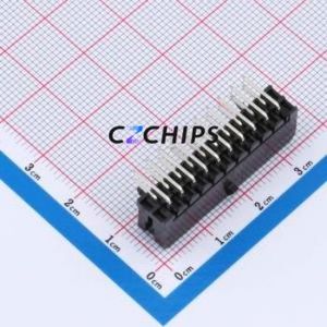 W300220KC-20PB2123 Wire-to-Board Pin Header Bent Lead Through Hole,P=3mm Connector 2x10P 3mm Right Angle Insert Micro-Fit MX 3.0 - Product Image 2