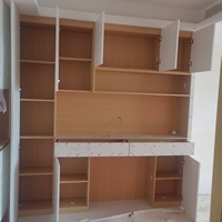 Armoire en contreplaqué de qualité E0 avec armoire de rangement et coiffeuse intégrée, facile à installer, idéale pour les chambres d'appartements et de villas