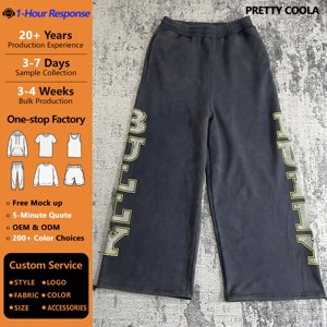 MP1114 <span class=keywords><strong>Pantaloni</strong></span> da Jogging da Uomo in French Terry 420GSM <span class=keywords><strong>con</strong></span> Lavaggio Acido, Personalizzabili <span class=keywords><strong>con</strong></span> Stampa Serigrafica, <span class=keywords><strong>Pantaloni</strong></span> <span class=keywords><strong>Larghi</strong></span> e Comodi - Product Image 1