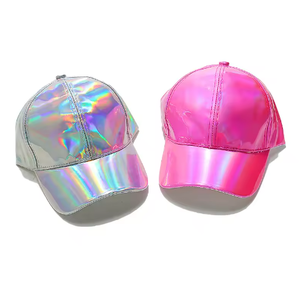 Gorra Deportiva Reflectante de PU de 6 Paneles con Logotipo Personalizado de Moda Hip Hop, Gorra de Béisbol - Product Image 6