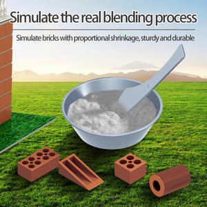 Kit de construction de <span class=keywords><strong>maison</strong></span> miniature en briques plastiques pour jeunes architectes - Jouet DIY pour petits constructeurs - Product Image 4