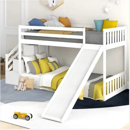 저렴한 공장 가격 녹색 작은 두 어린이 침대 성인 책상 로프트 프레임 접이식 소파 이층 침대 합판