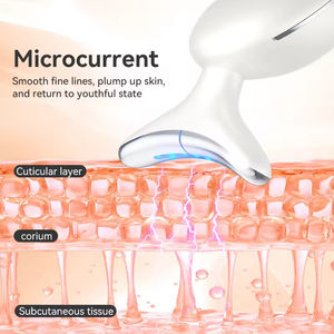 Appareil de massage facial 7 en 1, sculpteur de visage portable, microcourant, lifting du visage, masseur de cou pour réduire le double menton - Product Image 5