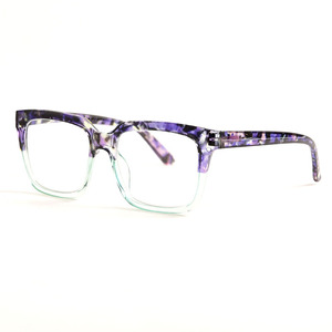 Lunettes de lecture carrées surdimensionnées sans ordonnance OEM, unisexe, monture PC dégradée, charnière à ressort, verres grossissants, vente en gros - Product Image 2