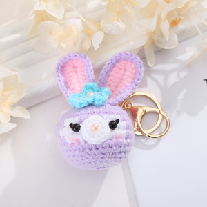Porte-clés poupée en laine crochetée style dessin animé, pendentif mignon pour sac et vêtements, boucle de suspension, décoration de voiture, accessoires en gros 31cm-50cm - Product Image 4