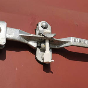 Sigillo di sicurezza a bullone monouso ESEN ISO 17712 antimanomissione rosso giallo bianco con tensione di 15KN per uso su container - Product Image 6