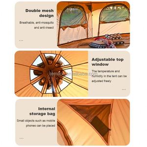 Tenda da campeggio per famiglia in tela per caccia all'aperto 4 <span class=keywords><strong>stagioni</strong></span> <span class=keywords><strong>5</strong></span> m/16.4 ft - Product Image 5