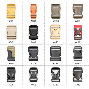 Colores personalizados Logo Pom reciclado negro ajustable correa de liberación rápida correa lateral hebilla de plástico - Product Image 1