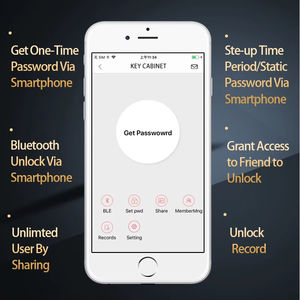 Nouvelle boîte aux lettres intelligente moderne pour appartement résidentiel boîte aux lettres intelligente extérieure en métal murale avec plusieurs méthodes de déverrouillage - Product Image 4