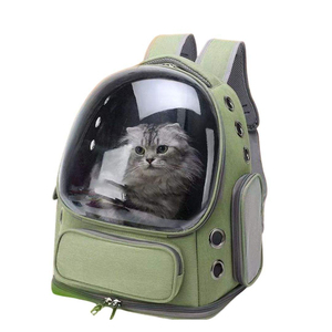 High Quality Portable Pet Carrier <b>Backpack</b> Transparent Oxford Cloth Zipper Closure Travel Bag for <b>Cats</b> Dogs Puppies Outdoor Use - Product Image 4