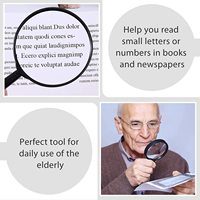 ODM/OEM Loupe de lecture 3X Loupe en acrylique avec poignée entièrement transparente Loupe en plastique pour jouet pour enfants
