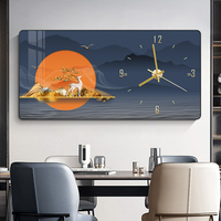 Horloge Murale Calendrier en Porcelaine Cristalline de Luxe, Tableau Décoratif Créatif pour Salon, Salle à Manger, Chambre à Coucher