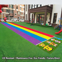 Gazon synthétique naturel extérieur, tapis d'herbe verte, pelouse de football, décoration paysagère, gazon artificiel pour jardin, patio