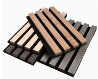 Paneles Acústicos de Pared, Paneles de MDF con Listones, Absorbentes de Sonido, Diseño Moderno, Decoración para el Hogar y Comercios, para Estudio de Grabación