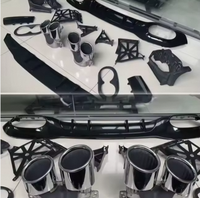 Diffuseur arrière auto-adhésif JINGMING de qualité supérieure A45 AMG avec embouts d'échappement pour Classe A W177 2019-2025