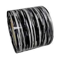 Feuille de celluloid à rayures noires et blanches de 0,50 mm pour la décoration d'instruments de musique, bricolage