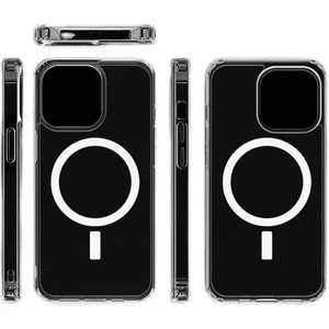 Logo antichoc clair chargeur <span class=keywords><strong>Mag</strong></span> étuis pour téléphone portable étui de téléphone magnétique transparent sûr pour téléphone 16 15 14 13 Pro Max - Product Image 3