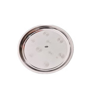 La plaque en acier inoxydable épaissie Yolecen utilise un plateau de vaisselle de cantine Gong polyvalent de conception moderne pour le service de plats froids pour la maison