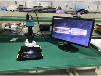 Cámara de Microscopio Profesional de 14MP 4K, Cámara Industrial con Montura C de 1080P 60FPS, Ranura para Tarjeta TF y Software de Medición para PC
