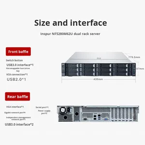 Serveur <span class=keywords><strong>Inspur</strong></span> 2U Rackmount NF5270 5280M5/M6/M7 8480M5/M6 5468M5/M6/M7 en stock <span class=keywords><strong>INSPUR</strong></span> 5280M6 - Product Image 1