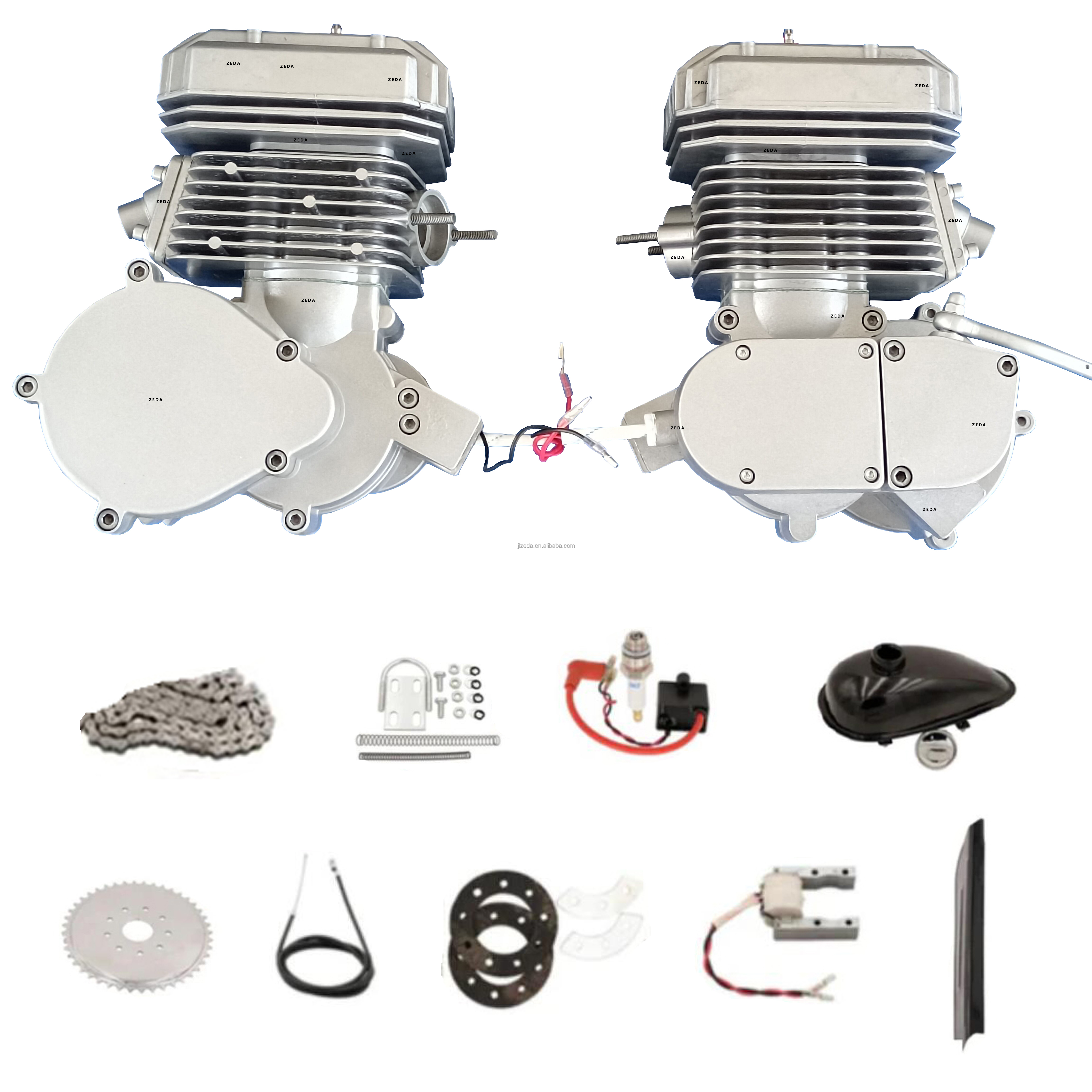 80cc Bicycle Engine Kit with 50mm Cylinder & CDI Ignition