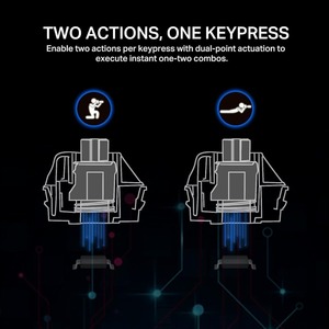 Bàn phím chơi game công tắc từ kích hoạt nhanh K617 68 phím truyền động siêu nhanh 8 K Hz Tốc độ bỏ phiếu có dây Bàn phím cơ - Product Image 4