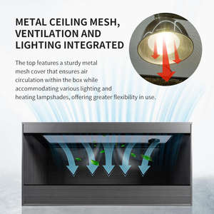 Terrarium/Réservoir pour reptiles en PVC avec porte coulissante en verre à écran robuste et serrure pour dragons barbus, pythons royaux, geckos - Product Image 4